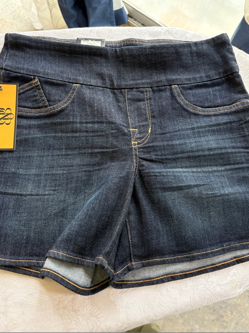 Rock & Republic Dark Indigo Stretch Denim Shorts
